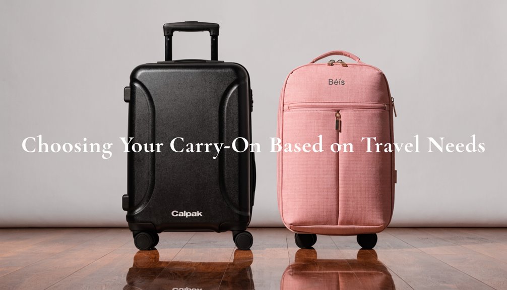 choose carry on based on travel