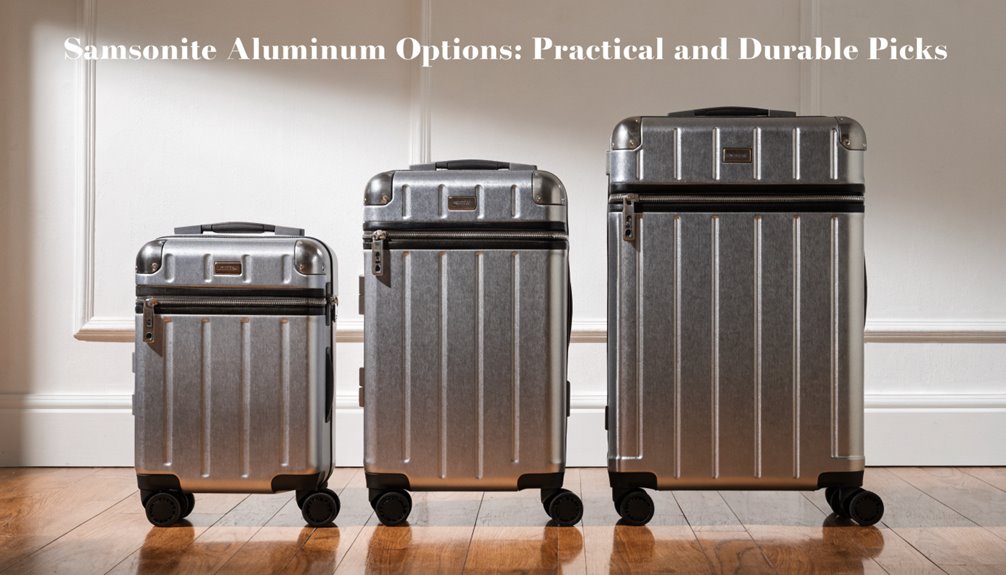 durable stylish aluminum luggage