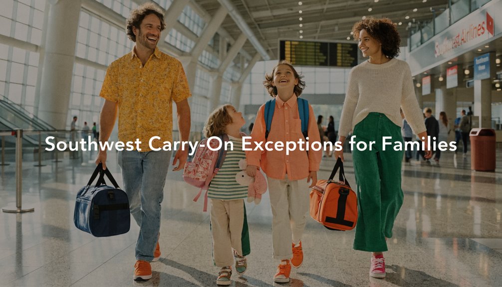 family travel carry on exceptions