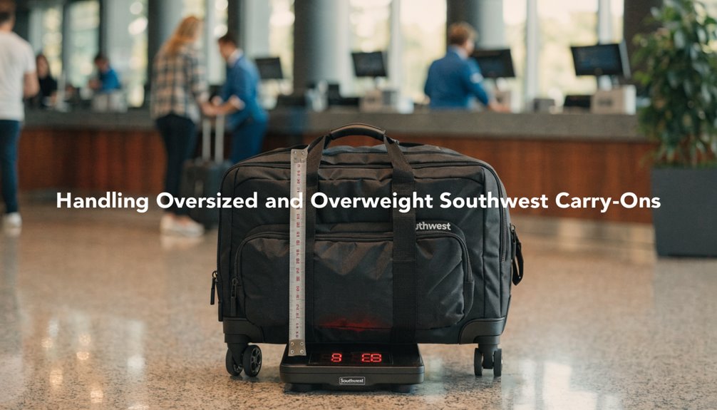 oversize carry on gate check policy