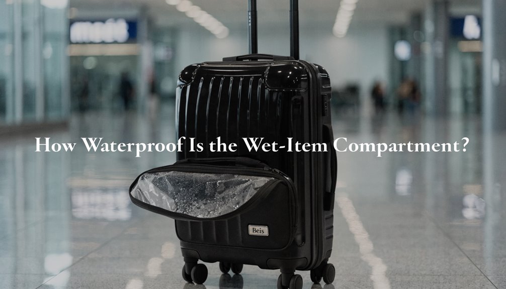 waterproof wet item compartment
